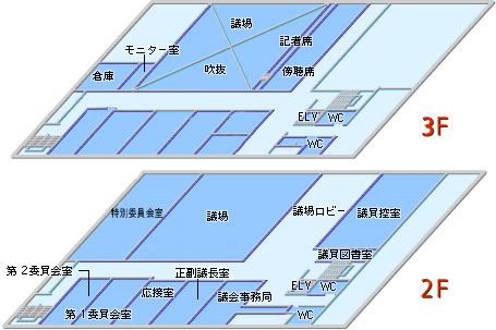 議会棟案内図