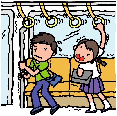 電車の中の様子