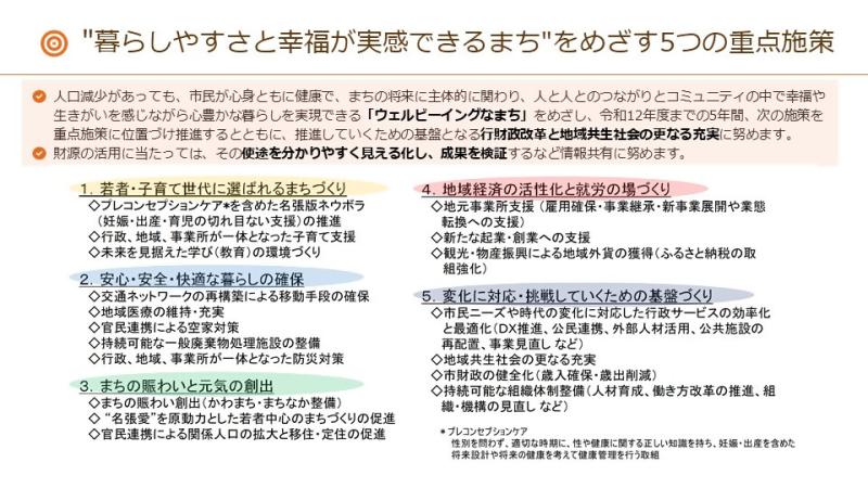 ５つの重点施策２