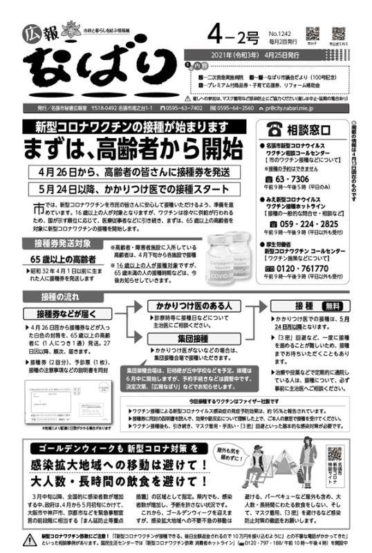 広報なばり令和3年4月2号