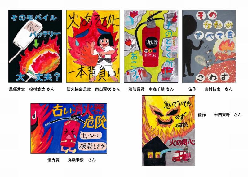 令和7年度 中学年(防火ポスター)